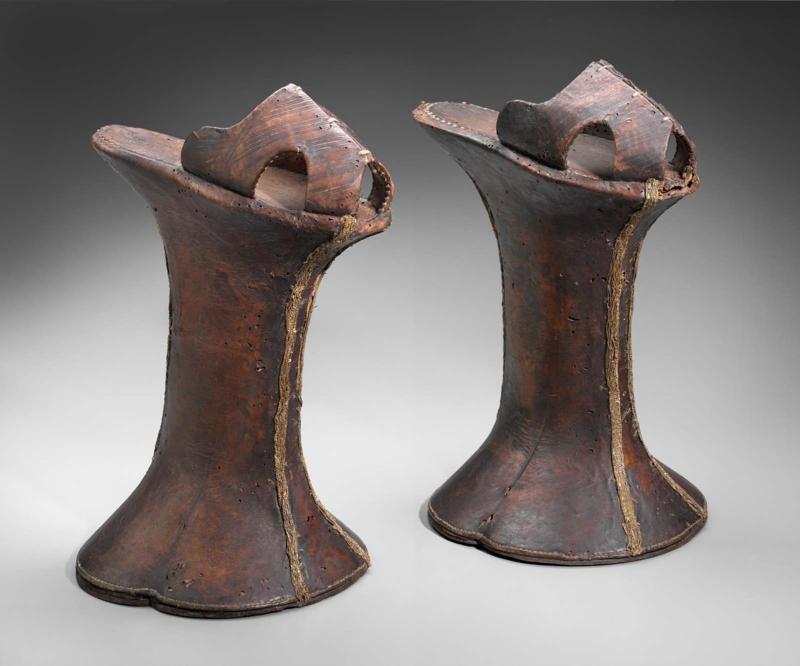 Group shot: 44.556a-b; Without tassels