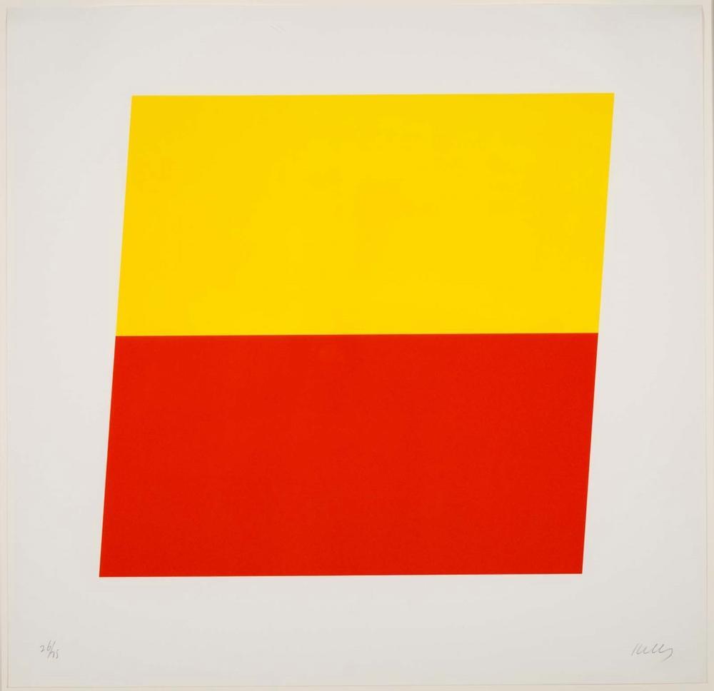 Ten Color Lithographs: Yellow/Red-Orange