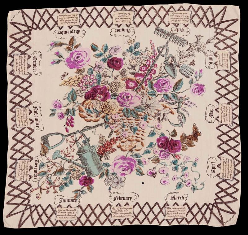 "Gardeners calendar" scarf