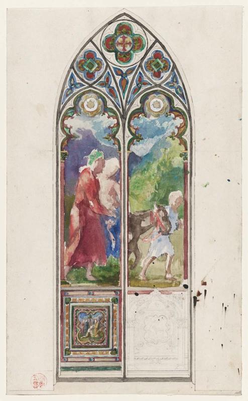 The Good Samaritan: Study for a Memorial Window, Trinity Church, Buffalo, New York