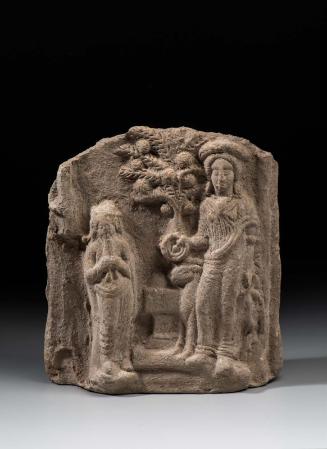 Relief with the sacrifice of a ram