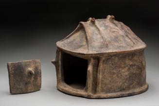 Oval hut urn