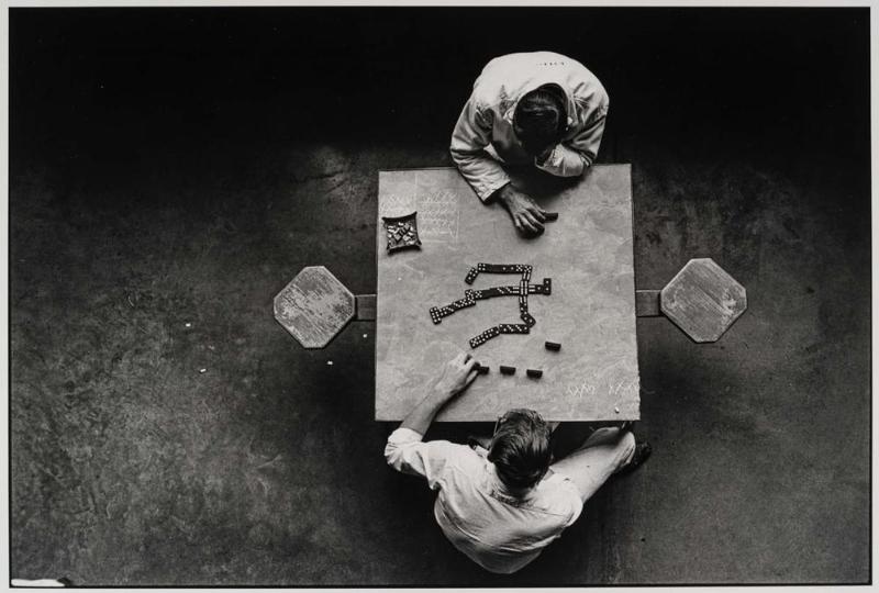 Dominoes, Walls Unit, Texas, from the portfolio, "Danny Lyon"