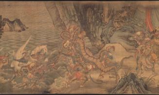 Capture of sea creatures and dragon
