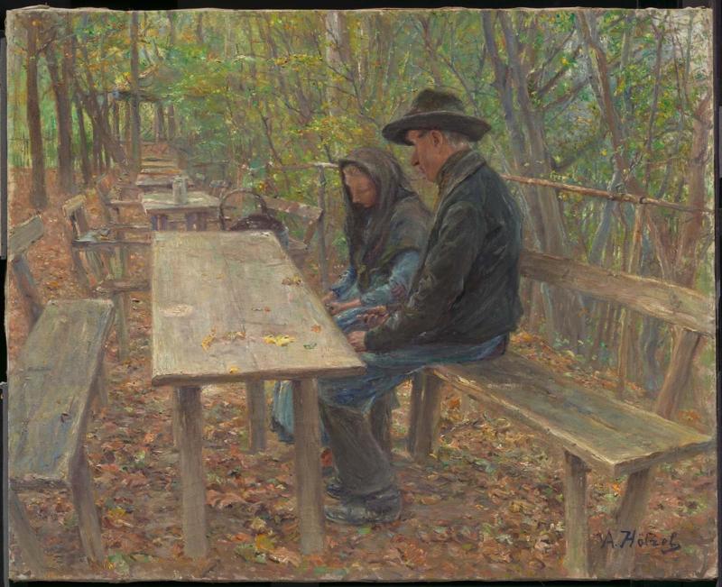 In a Garden Restaurant