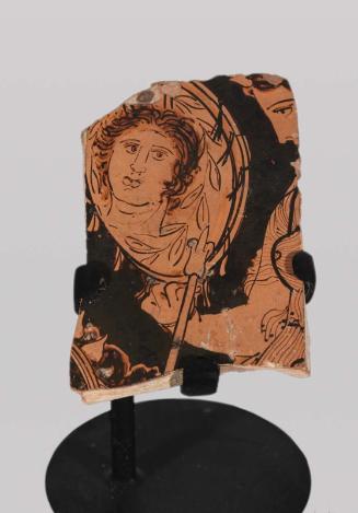 Fragment of a mixing bowl (krater) with Aphrodite holding a mirror