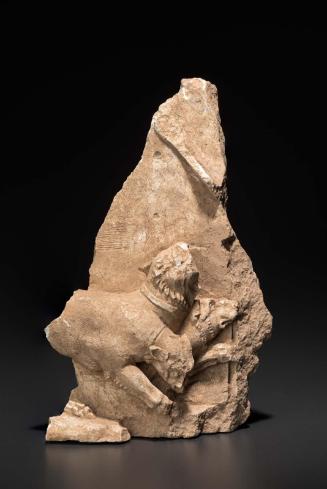 Fragment of funerary relief: Cerberus