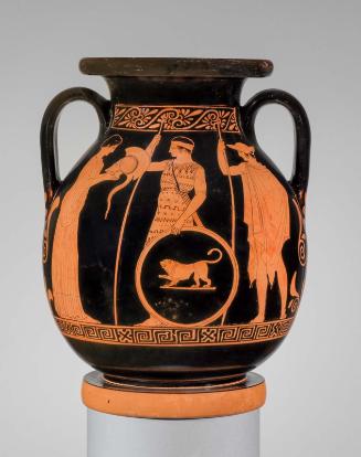 Pelike with warriors arming for departure