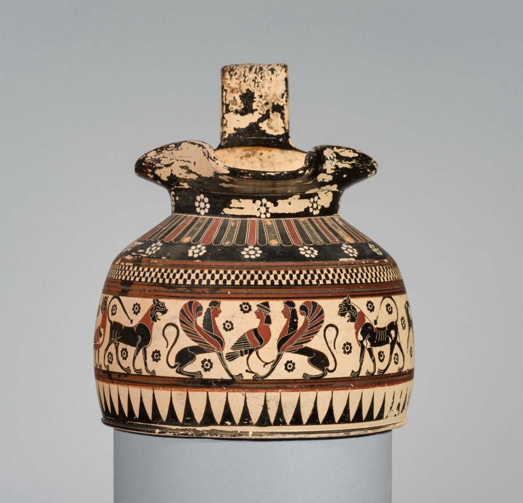 Pitcher (oinochoe) with animal frieze