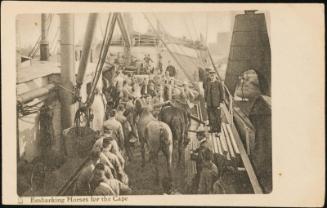 Embarking Horses for the Cape.
