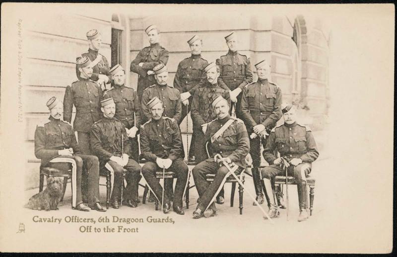Cavalry Officers, 6th Dragoon Guards, Off to the Front.