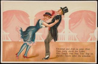 Ballroom dancing, pull tabs move the dancers