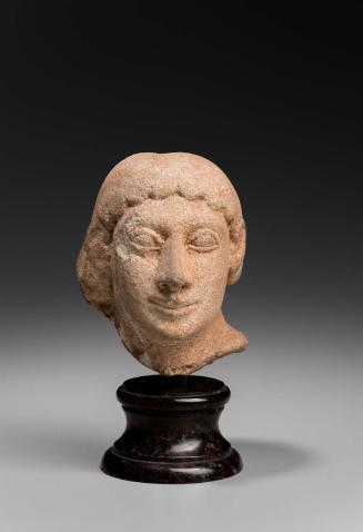 Head of a youth from a pediment or relief