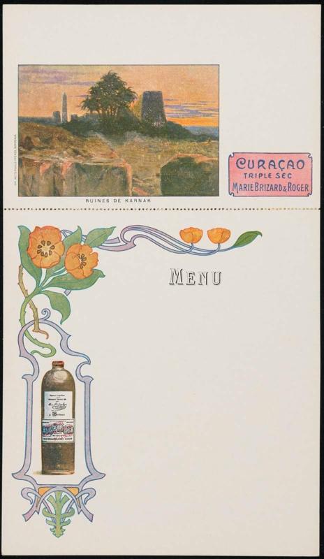 Advertisement for Marie Brizrd & Roger Curaçao Triple Sec
