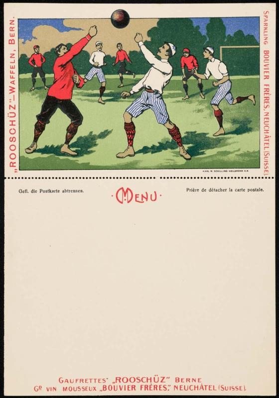 Advertisement and menu card for Bouvier Frères