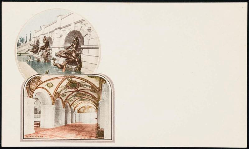 Neptune's Fountain/Hall in Library of Congress. Washington. F14