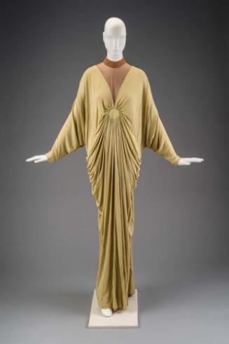 Draped evening dress