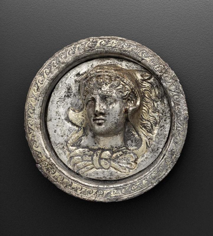 Roundel with head of Herakles