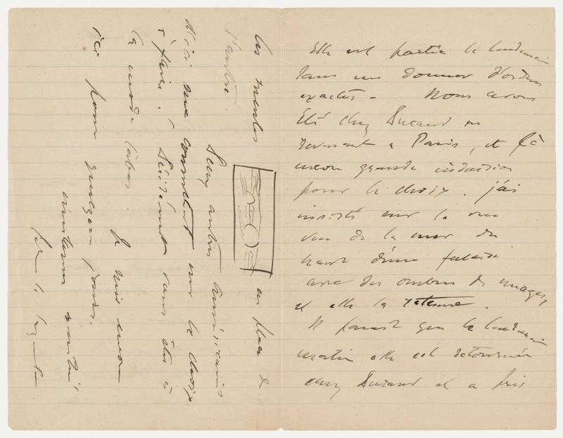 John Singer Sargent to Claude Monet, Mardi [Tuesday], n.d. [1891]