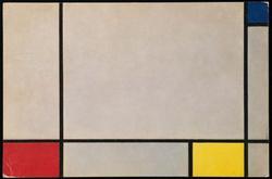 Postcard sent by Ellsworth Kelly to Ralph Coburn: "Compositie, Parijs, 1927".