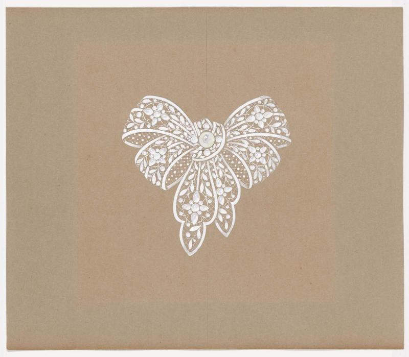 Design for a ribbon-shaped brooch