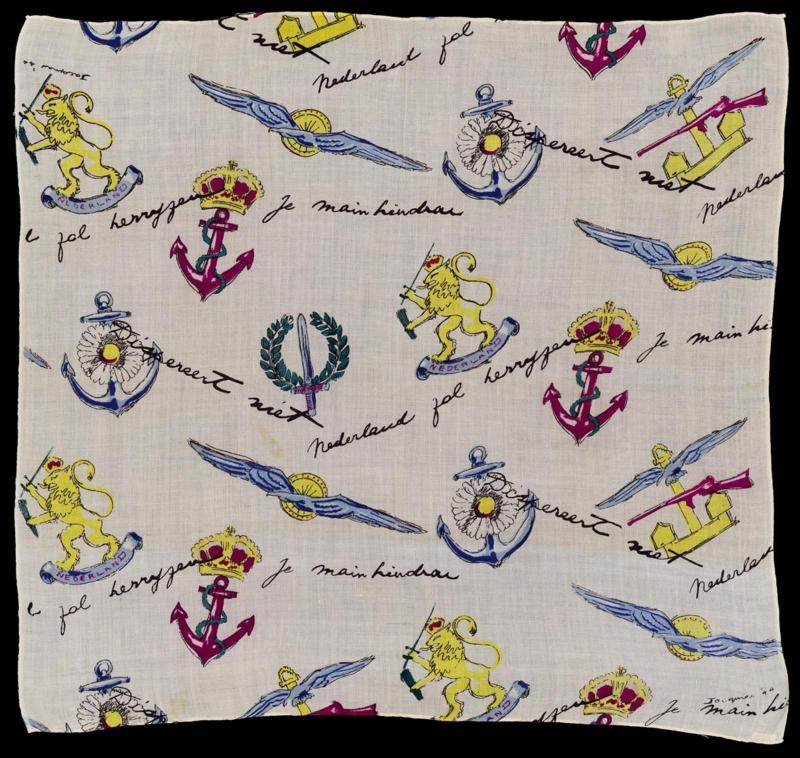 Woman's scarf: Nederland fol herraffeu, je main herrdran