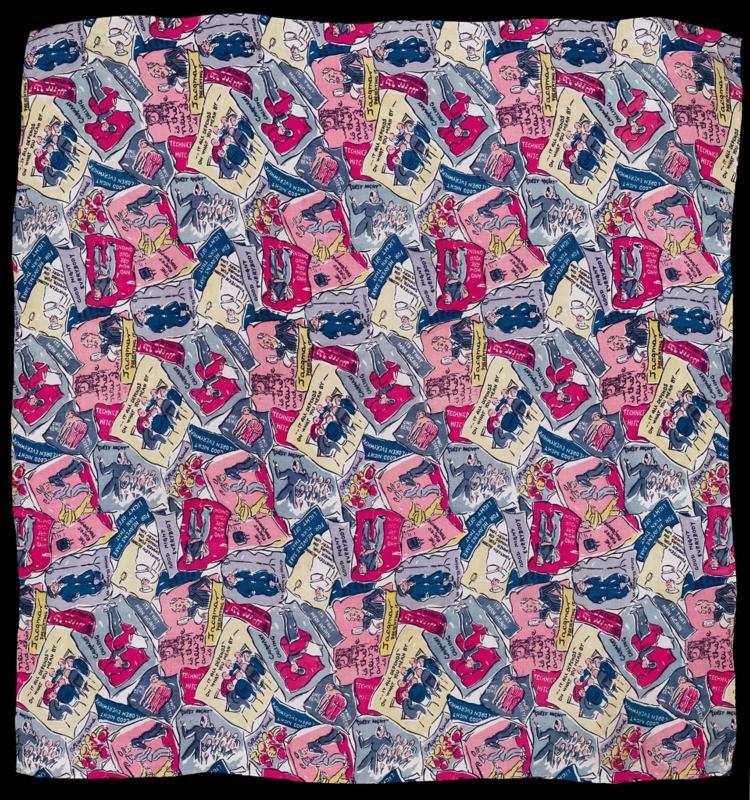 "Jacqmar presents" scarf