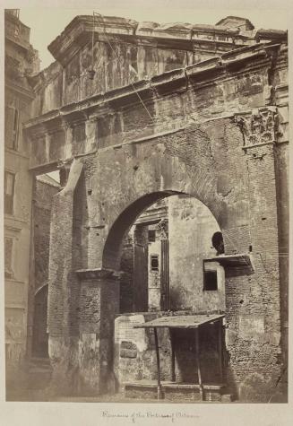 Remains of the Porticus of Octavia. Rome, Italy