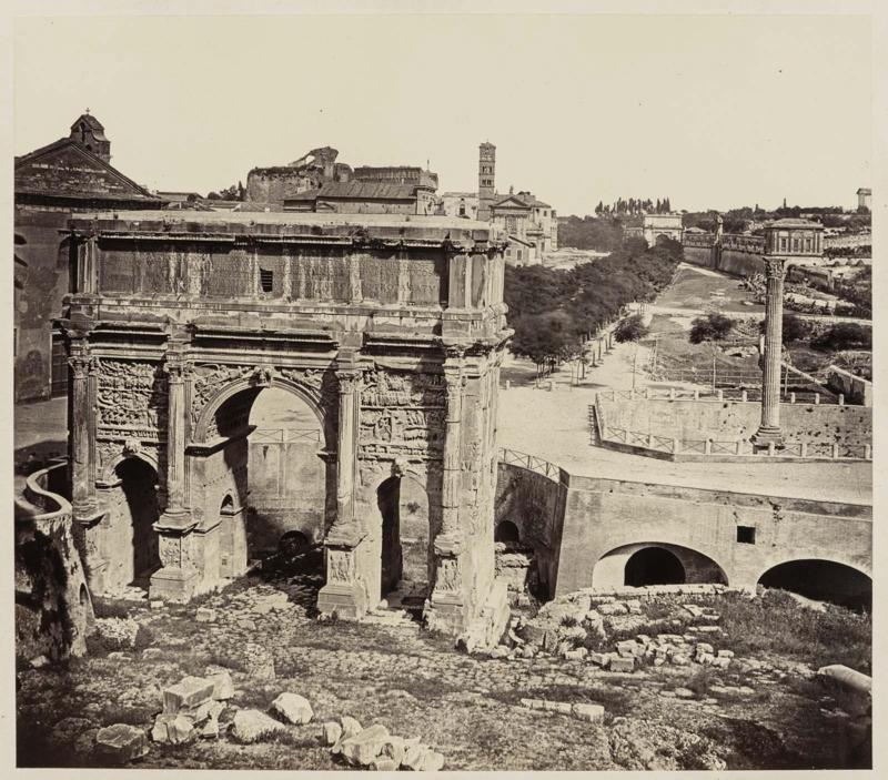 The Arch of Septimius Severus from the Tabularium