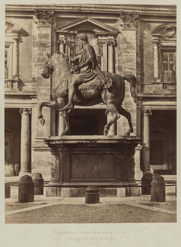 Equestrian Statue of Marcus Aurelius. Piazza del Campidoglio, Rome.