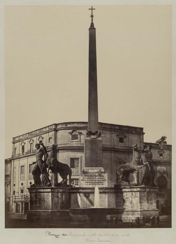 Piazza del Quirinal with the Obelisk and Horse Tamers