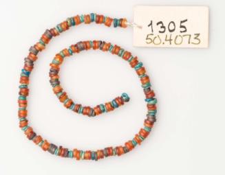 Carnelian and faience beads