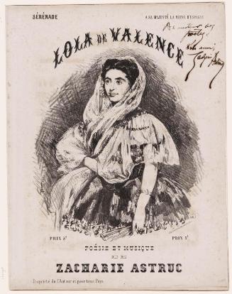 Lola de Valence, cover of Poésie et Musique de Zacharie Astruc