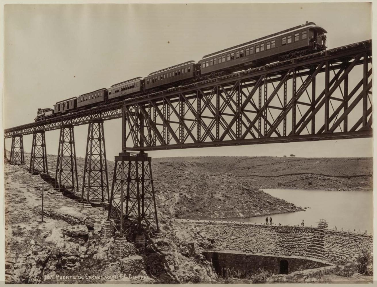 Bridge across Encarnacion, Mexican Central Railroad