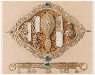 Nécessaire de Toilette in Gold, Pearls, and Emerald for Mohammed Pasha (Pasha of Egypt, 1854–1863)