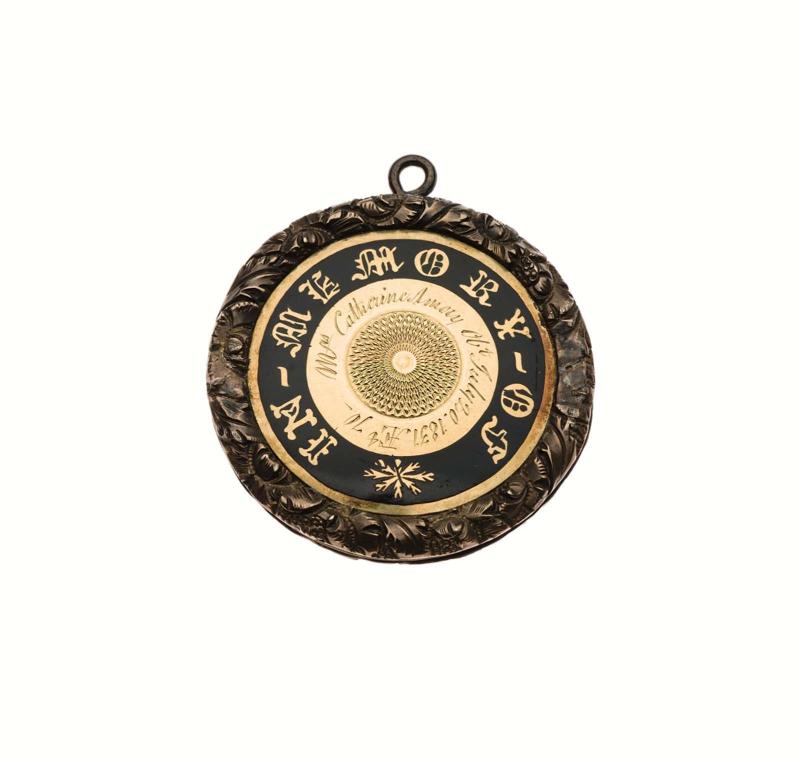 Memorial pendant for Catherine Amory