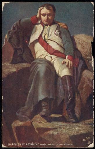 NAPOLEON 1er A St. HÉLÉNE. D'APRÉS L'ORIGINAL DE PAUL DELAROCHE.  
