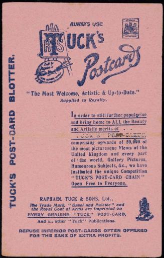 TUCK'S POST CARD BLOTTER.