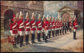 The four o'clock Parade at the Horse Guards.
1st Life Guards.