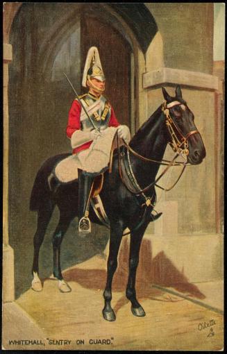 WHITEHALL, "SENTRY ON GUARD."