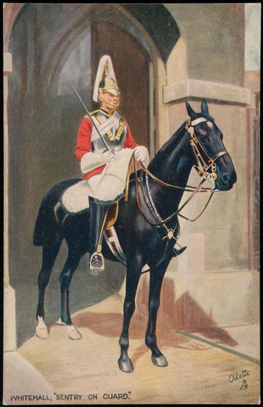 WHITEHALL, "SENTRY ON GUARD."