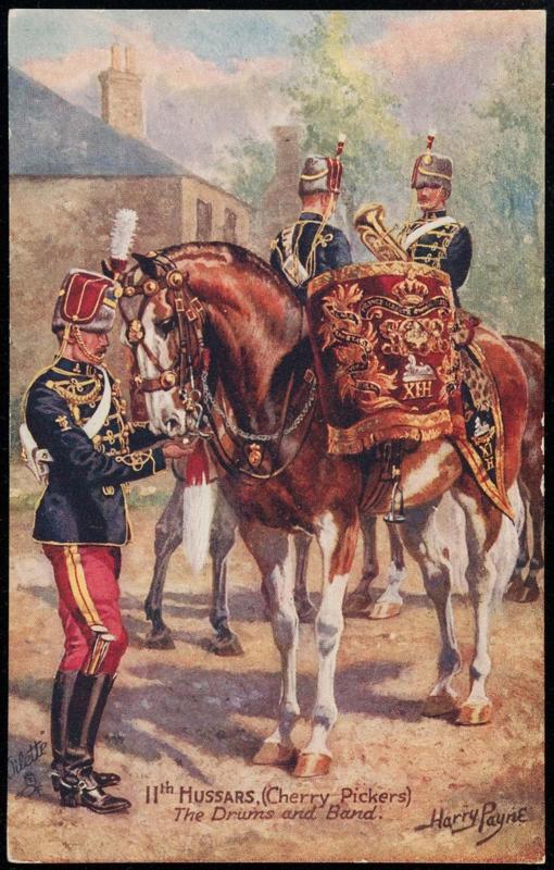 11th HUSSARS, (Cherry Pickers)
The Drums and Band.