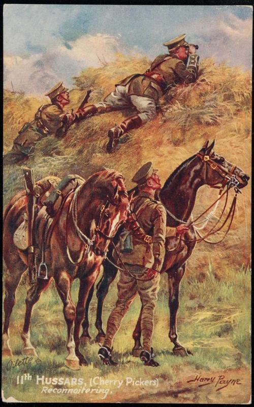 11th HUSSARS, (Cherry Pickers)
Reconnoitering.
