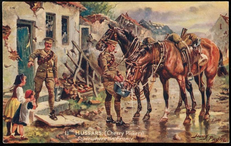 11th HUSSARS, (Cherry Pickers)
Somewhere in France.