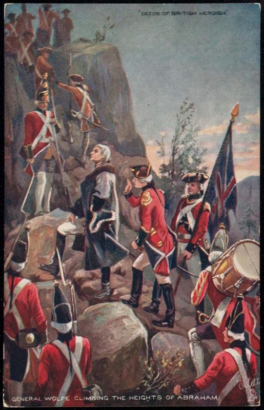GENERAL WOLFE CLIMBING THE HEIGHTS OF ABRAHAM.