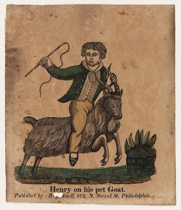 Henry on his Pet Goat