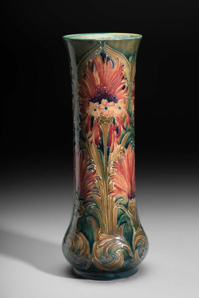 Cornflower/chrysanthemum vase