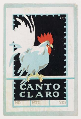 Label for a bale of fabric