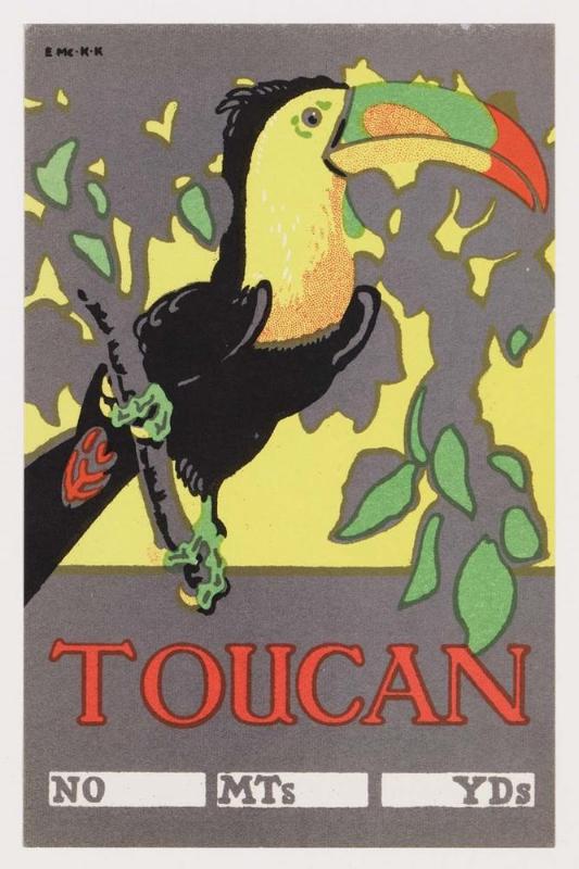 Label for a bale of fabric