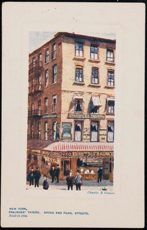 NEW YORK, FRAUNCES' TAVERN, BROAD AND PEARL STREETS.
Built 1700.